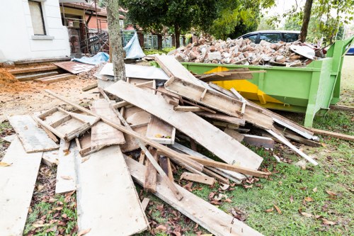 Recycling process in action for businesses in Catford